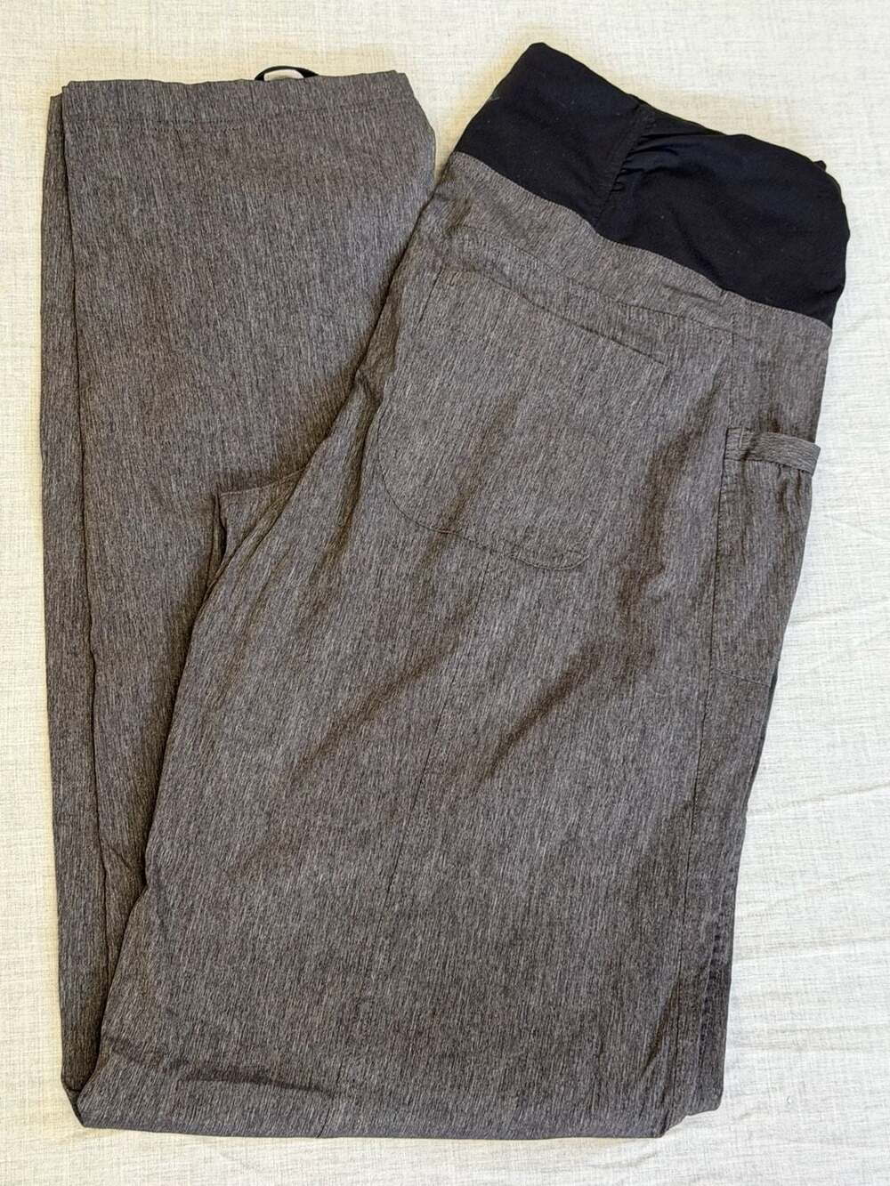 prAna Summit Pant in Charcoal Heather, Size Medium Regular Inseam